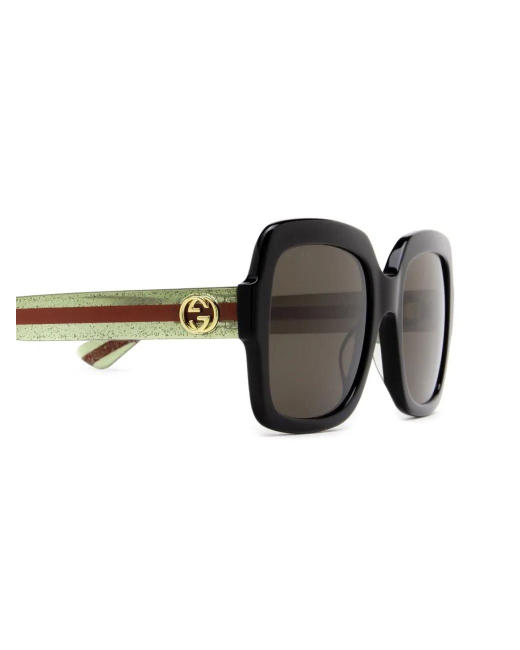 Gucci Black Square Shaped Sunglasses