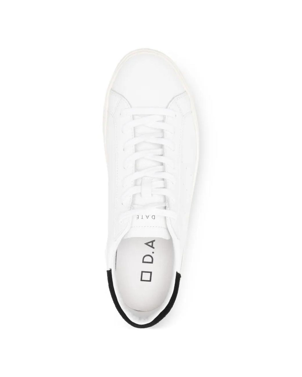 Date White Baskets Sonica En Cuir À Lacets for men
