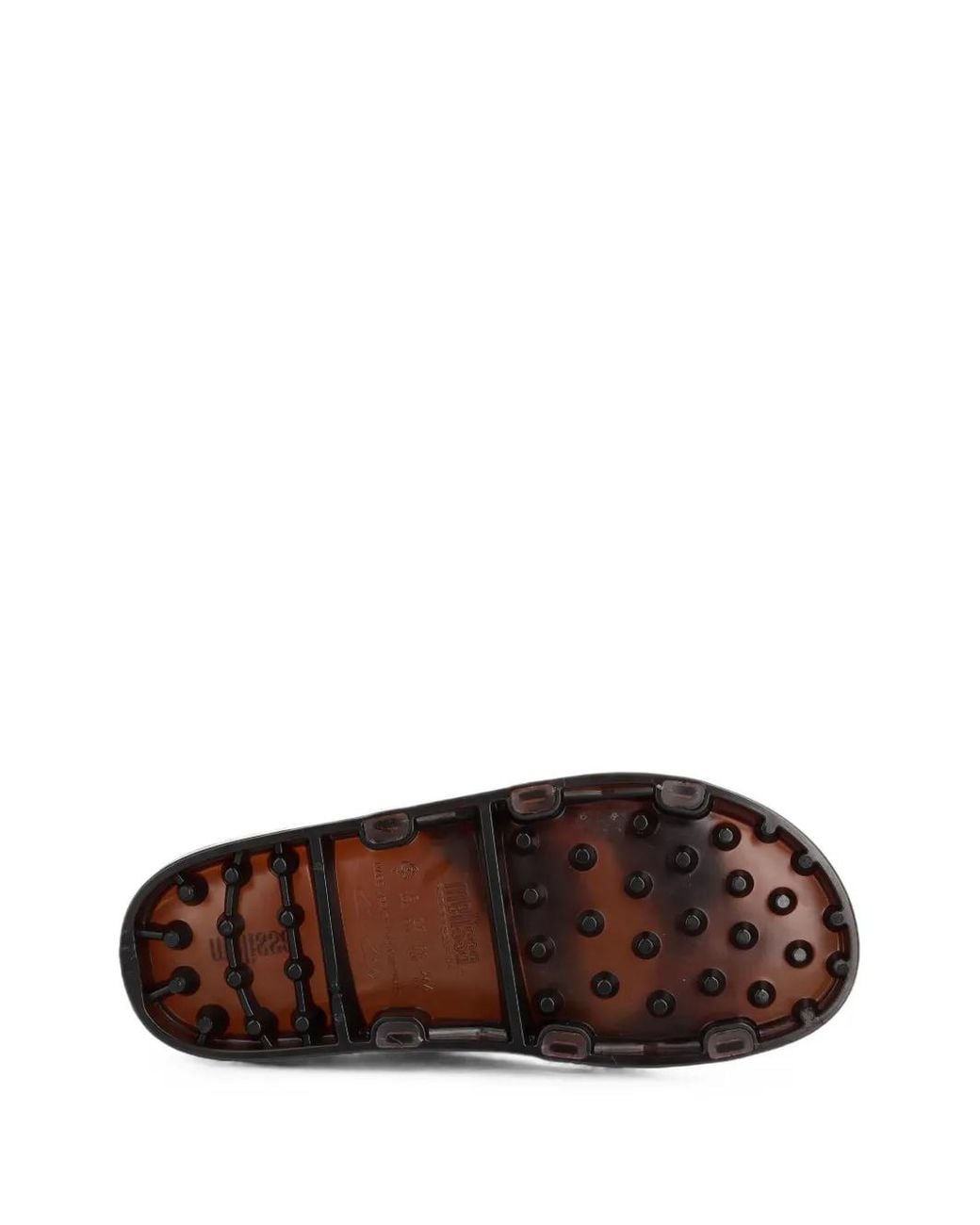 Melissa White Tortoiseshell-Effect Buckle-Fastening Slides