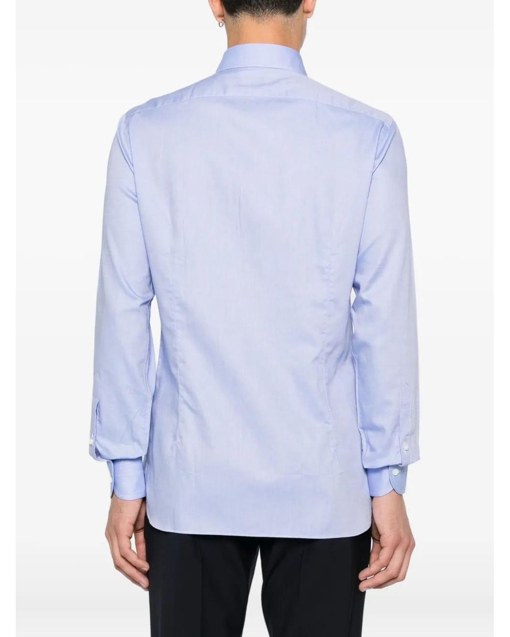 Truzzi Button-Down Overhemd in het Blue voor heren