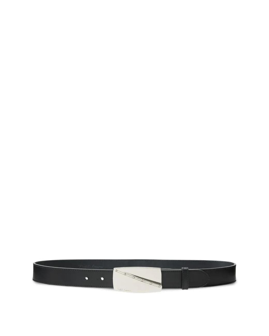 Ralph Lauren White Logo-Detail Buckle Belt