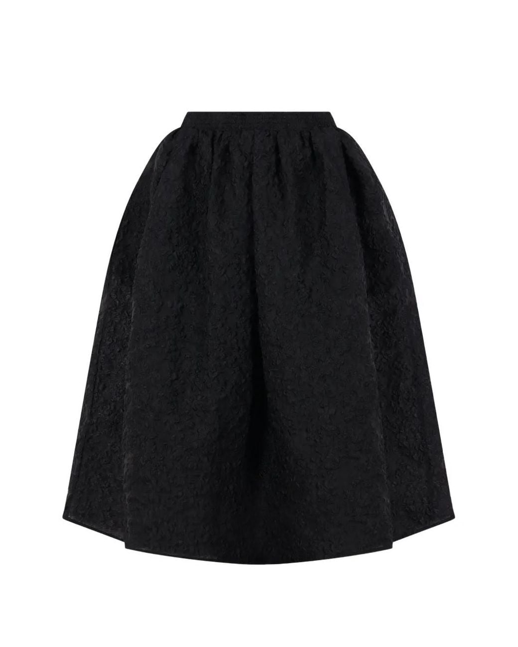 CECILIE BAHNSEN Black Patterned-Jacquard Skirt