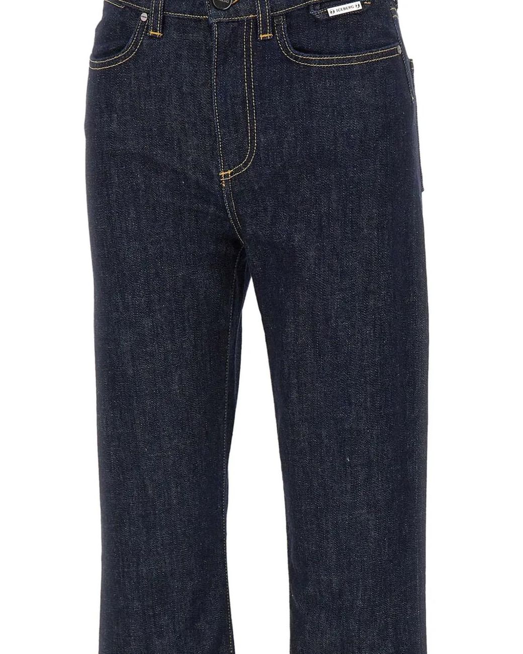 Iceberg Blue Cotton-Blend Jeans
