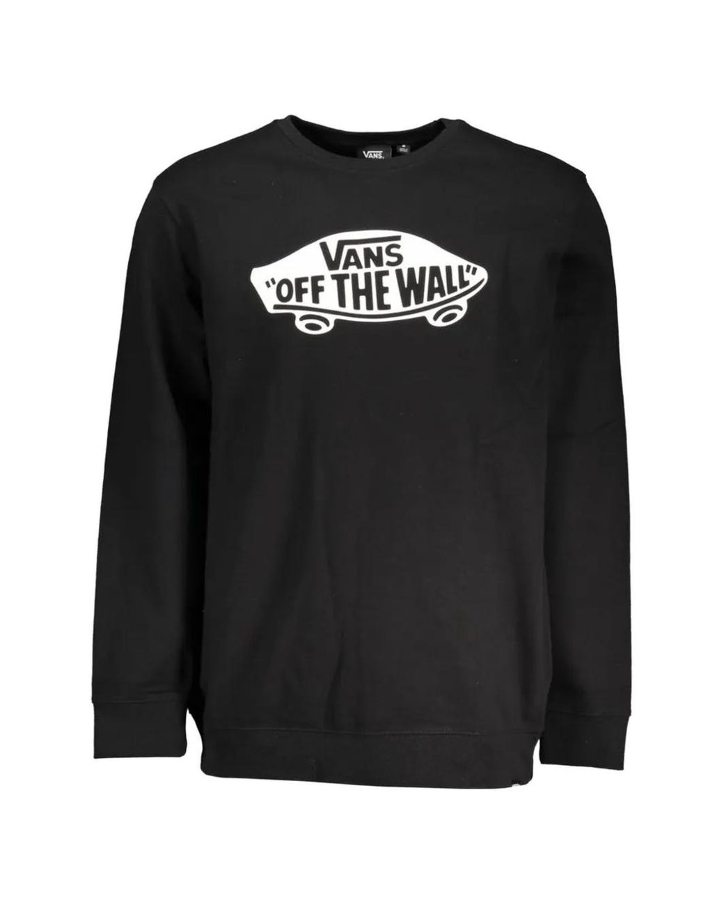 Vans Black Off The Wall Logo-Print Sweater for men