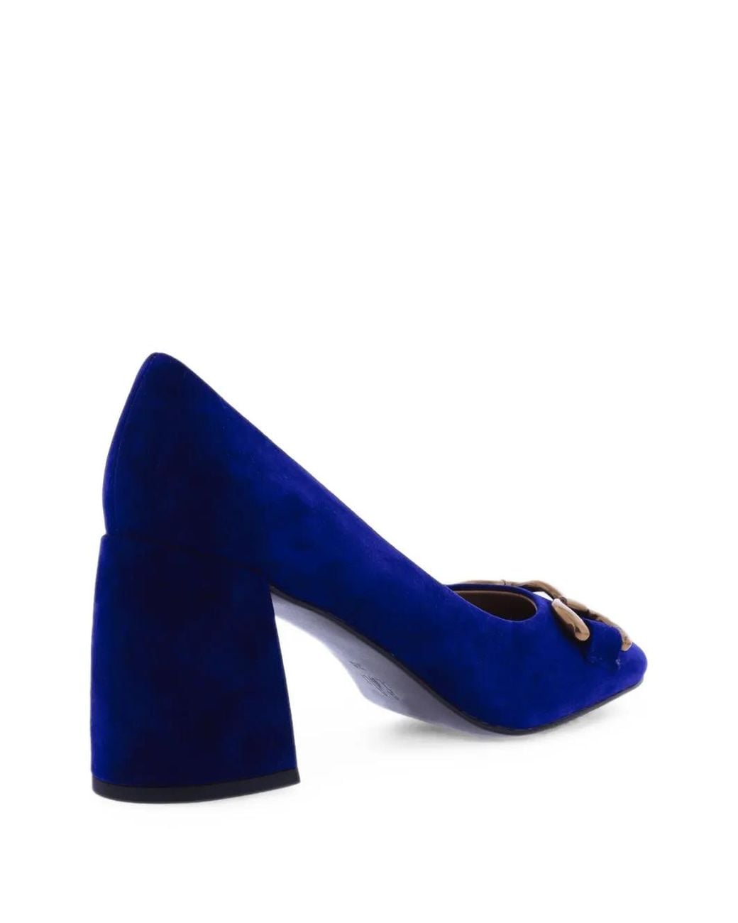 Bibi Lou Blue Amber Suede Pumps