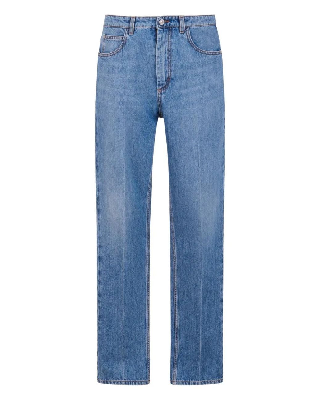 Marni Blue Washed Bull Denim 5-Pocket Jeans for men