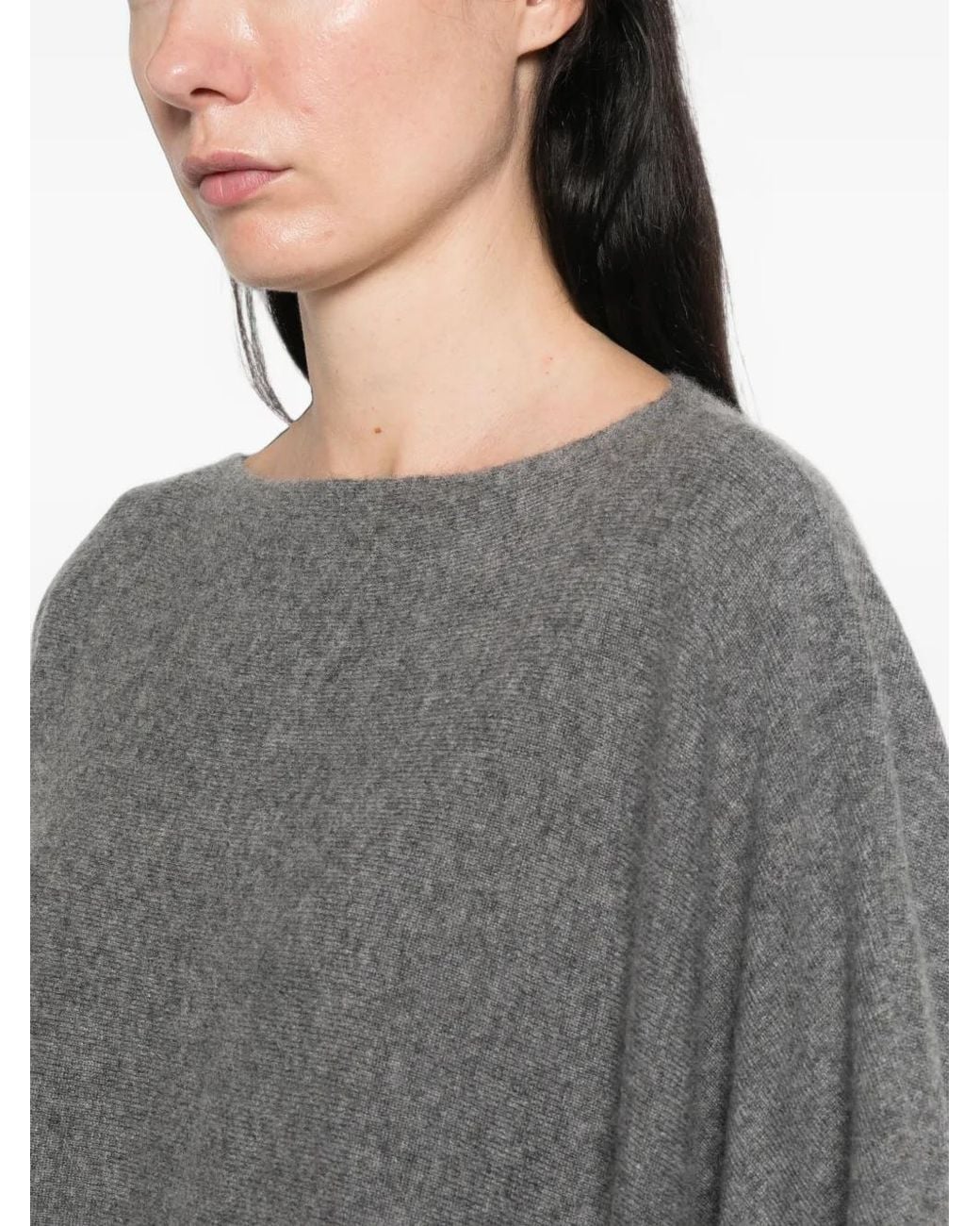 Not Shy Gray Pamina Cashmere Poncho