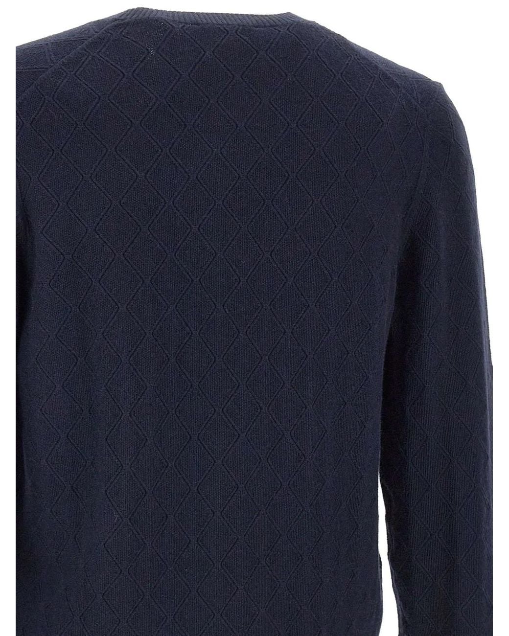 Jersey Con Motivo A Rombos Diktat de hombre de color Blue