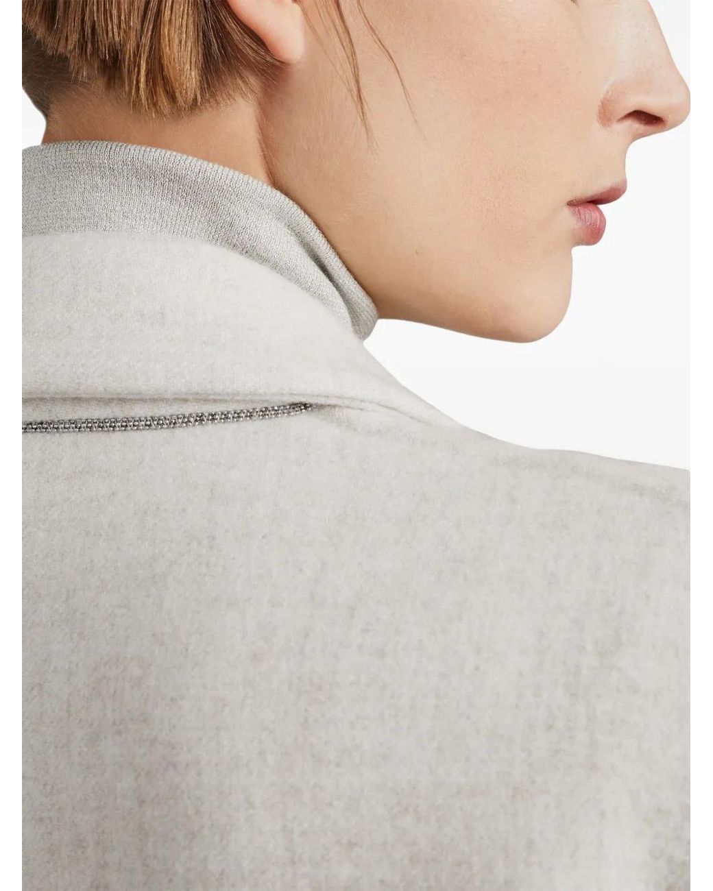 Brunello Cucinelli Gray Wool Blazer