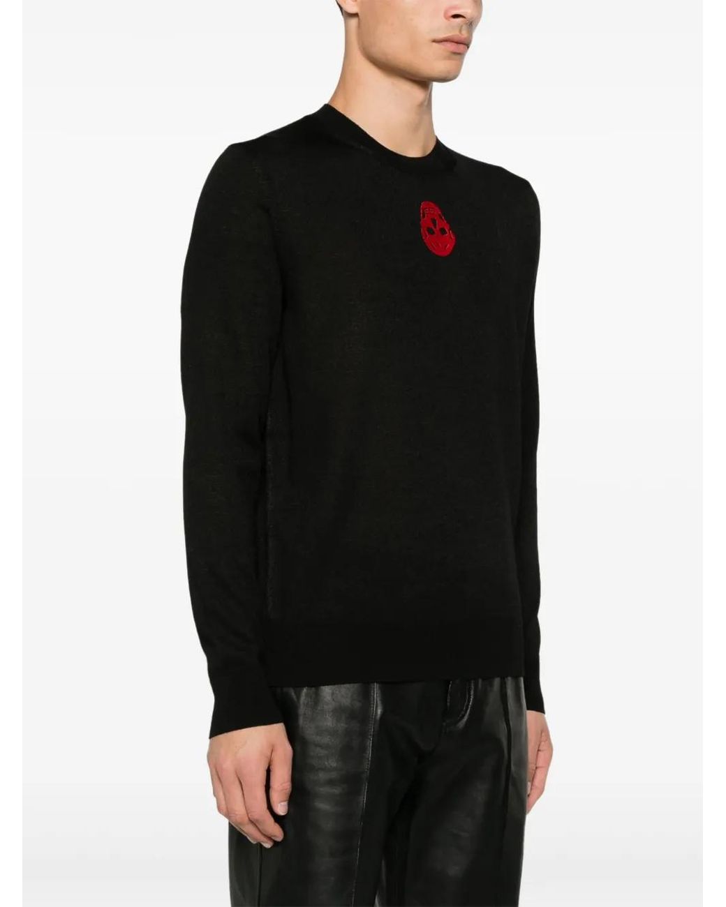McQueen Black Sweaters for men