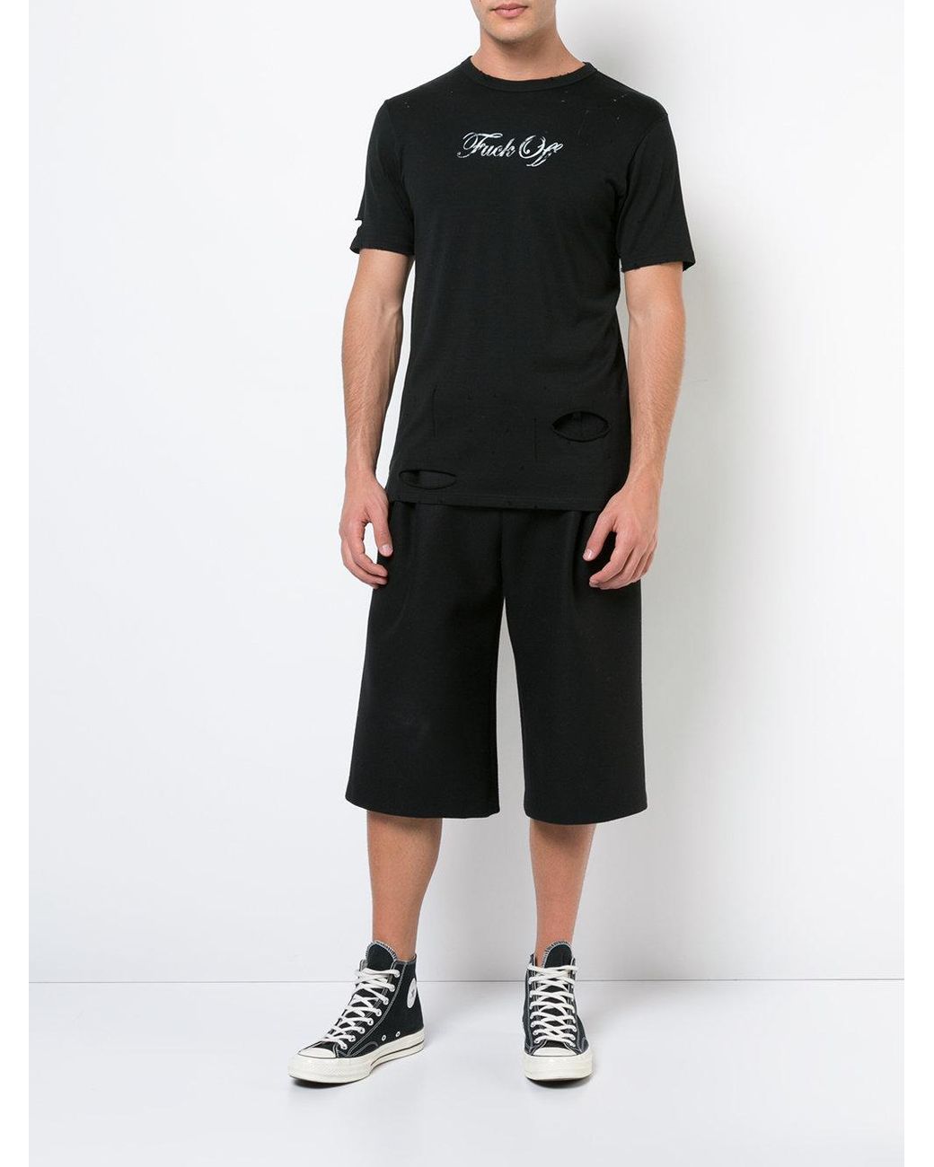 Mastermind Japan Fuck Off T-shirt in Black for Men | Lyst