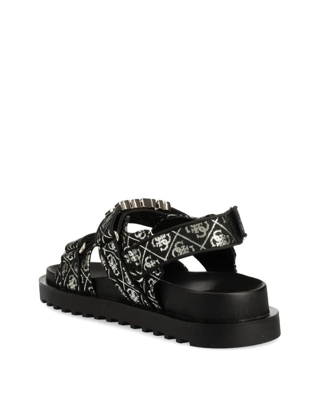 Guess Black Fabelis 4G Logo Sandals