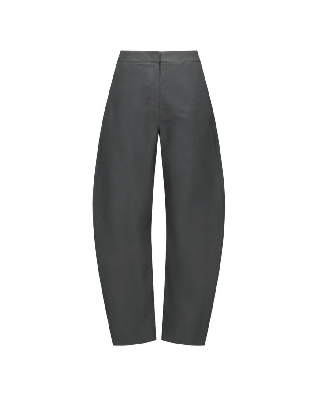 Amomento Gray Curved-Leg Trousers