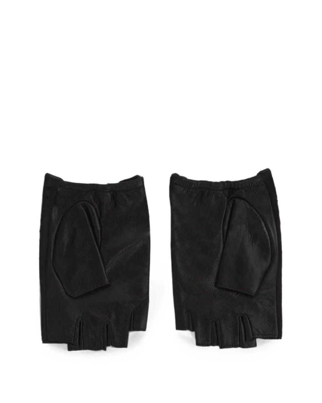 Karl Lagerfeld Black Gants Ikon À Design Sans Doigts