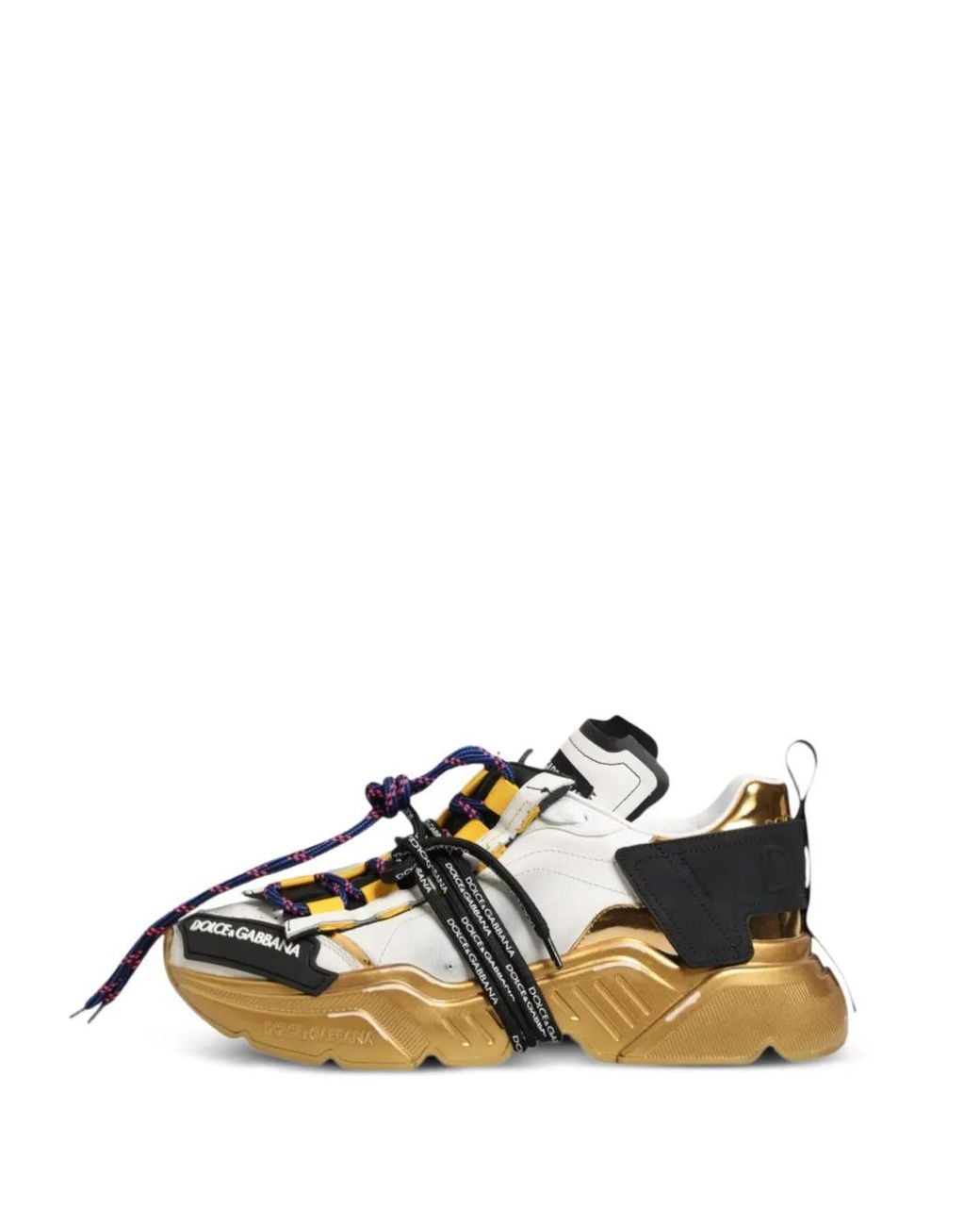 Dolce & Gabbana Black Daymaster Logo-Tape Sneakers for men