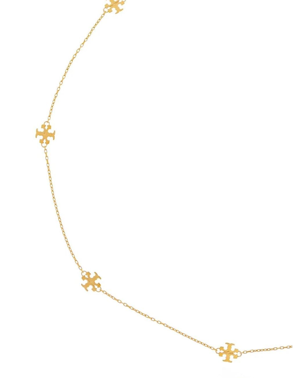 Collier À Breloque Icon Tory Burch en coloris White