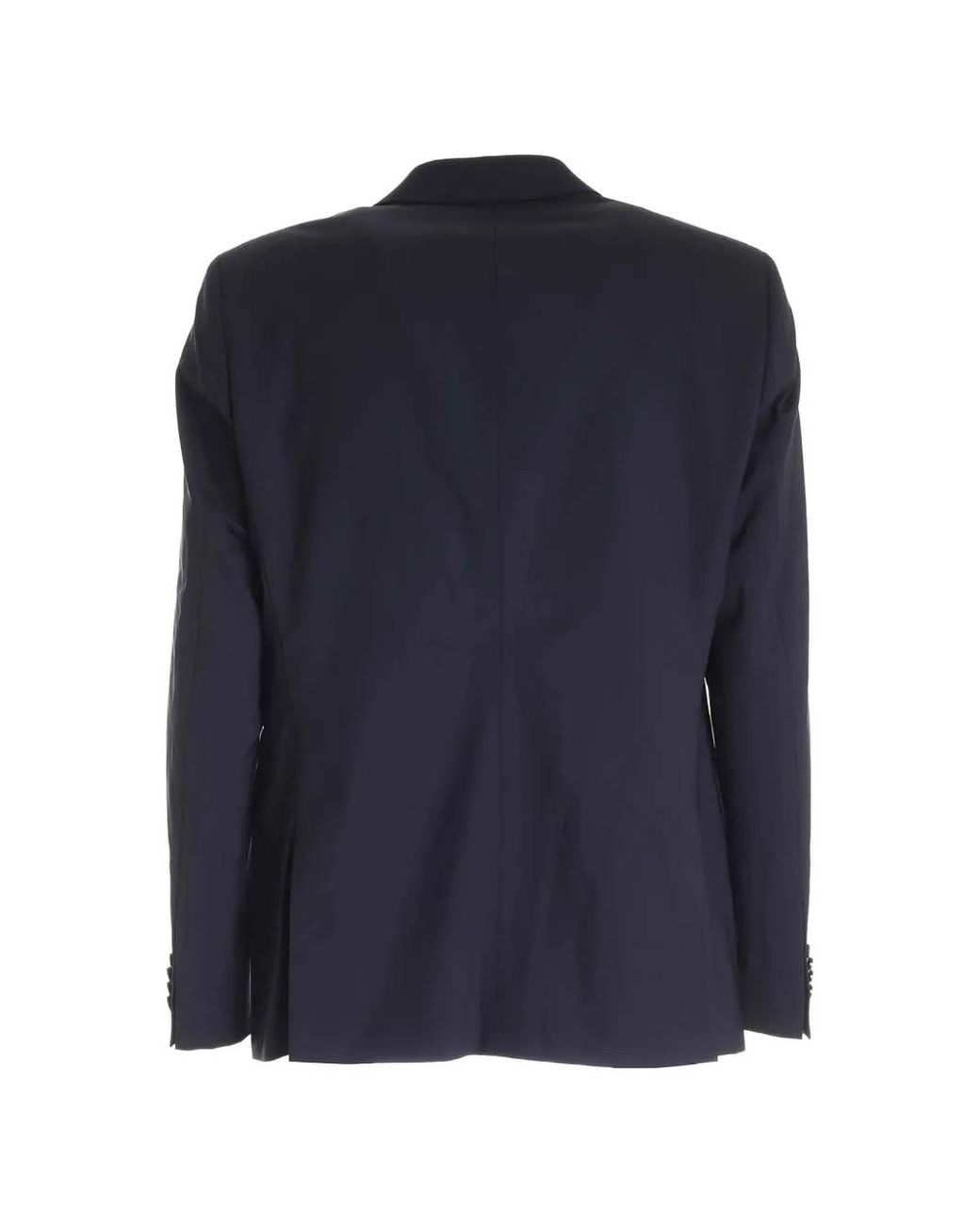 Karl Lagerfeld Blue Single-Breasted Notch-Lapels Jacket for men
