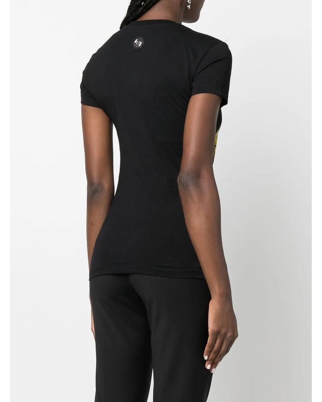 Philipp Plein T-Shirt Met Ronde Hals in het Black
