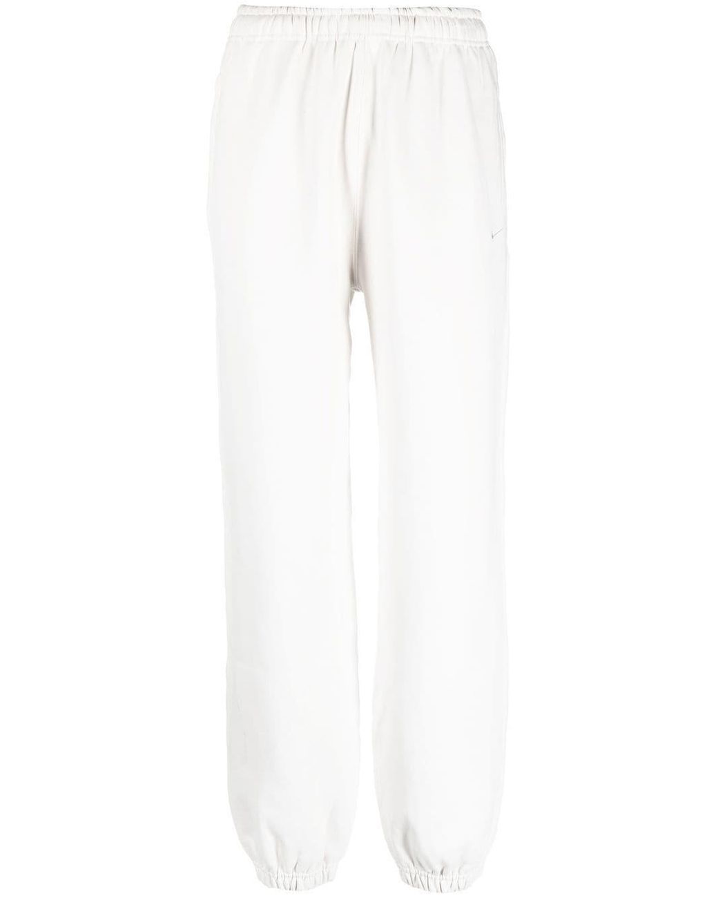 Nike Solo Swoosh Embroidered Track Pants in White | Lyst