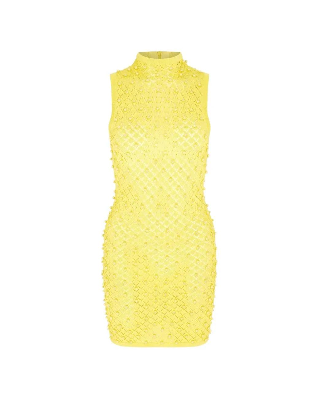 yellow beaded mini dress ASTA RESORT Nikolina Mini Dress in Yellow main image 0