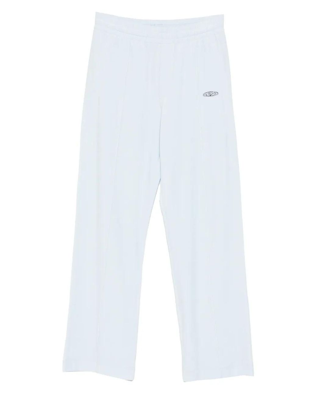 Casablanca White Velour Logo-Plaque Track Pants for men