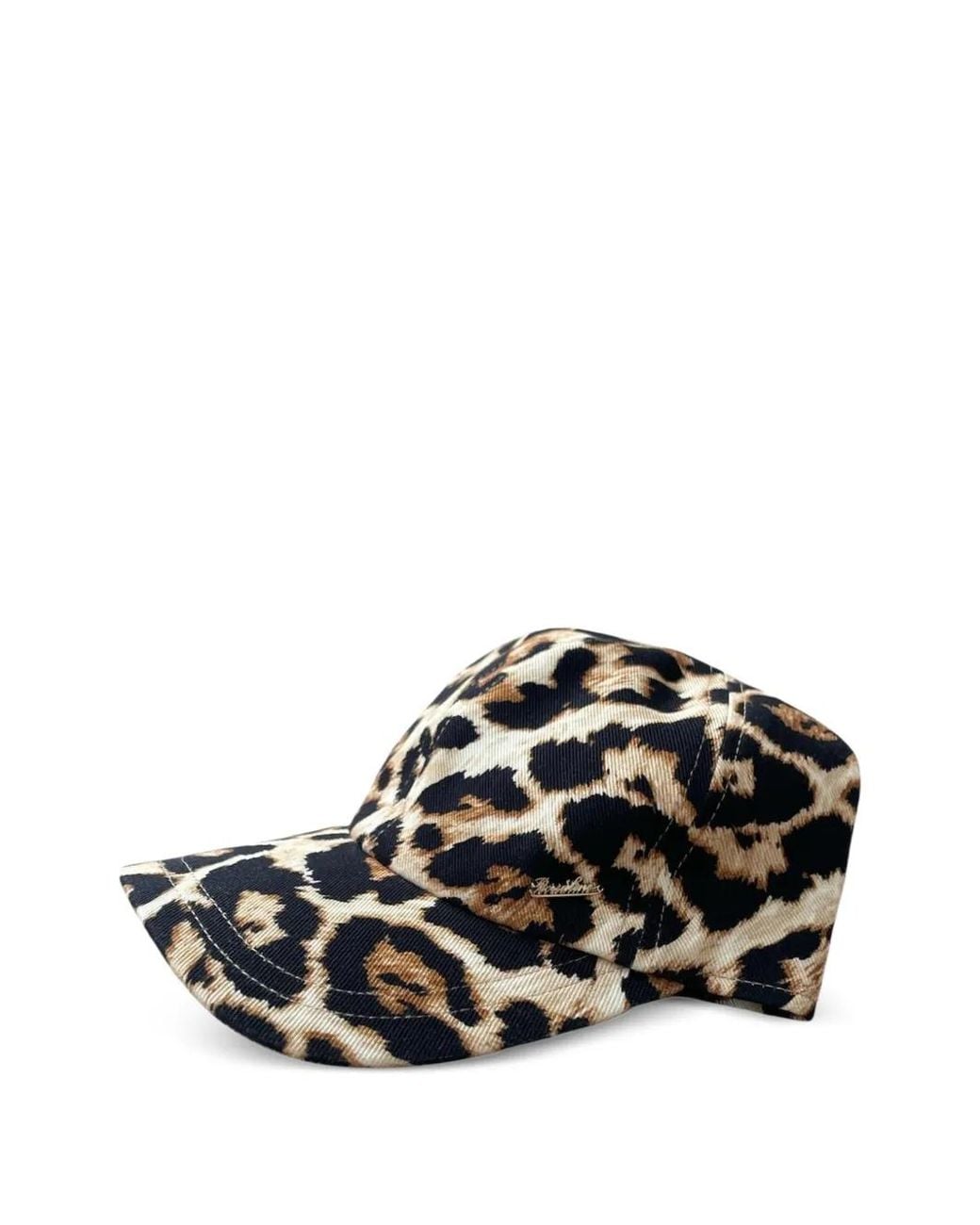 Borsalino Black Leopard Print Hat for men