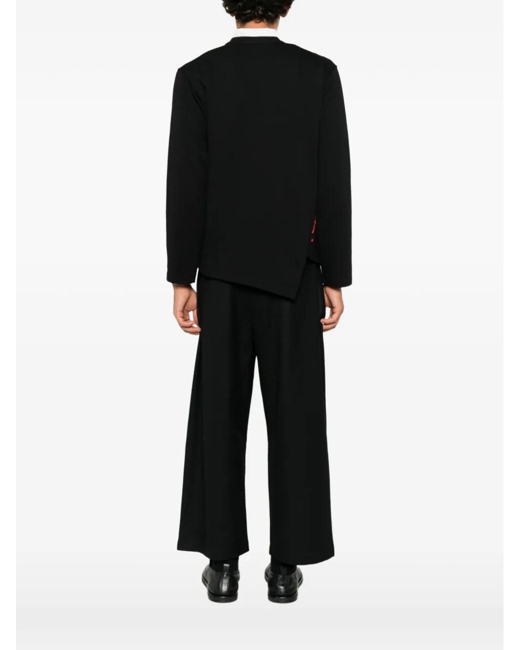 Comme des Garçons Black Paint-Splatter Asymmetric Sweatshirt for men