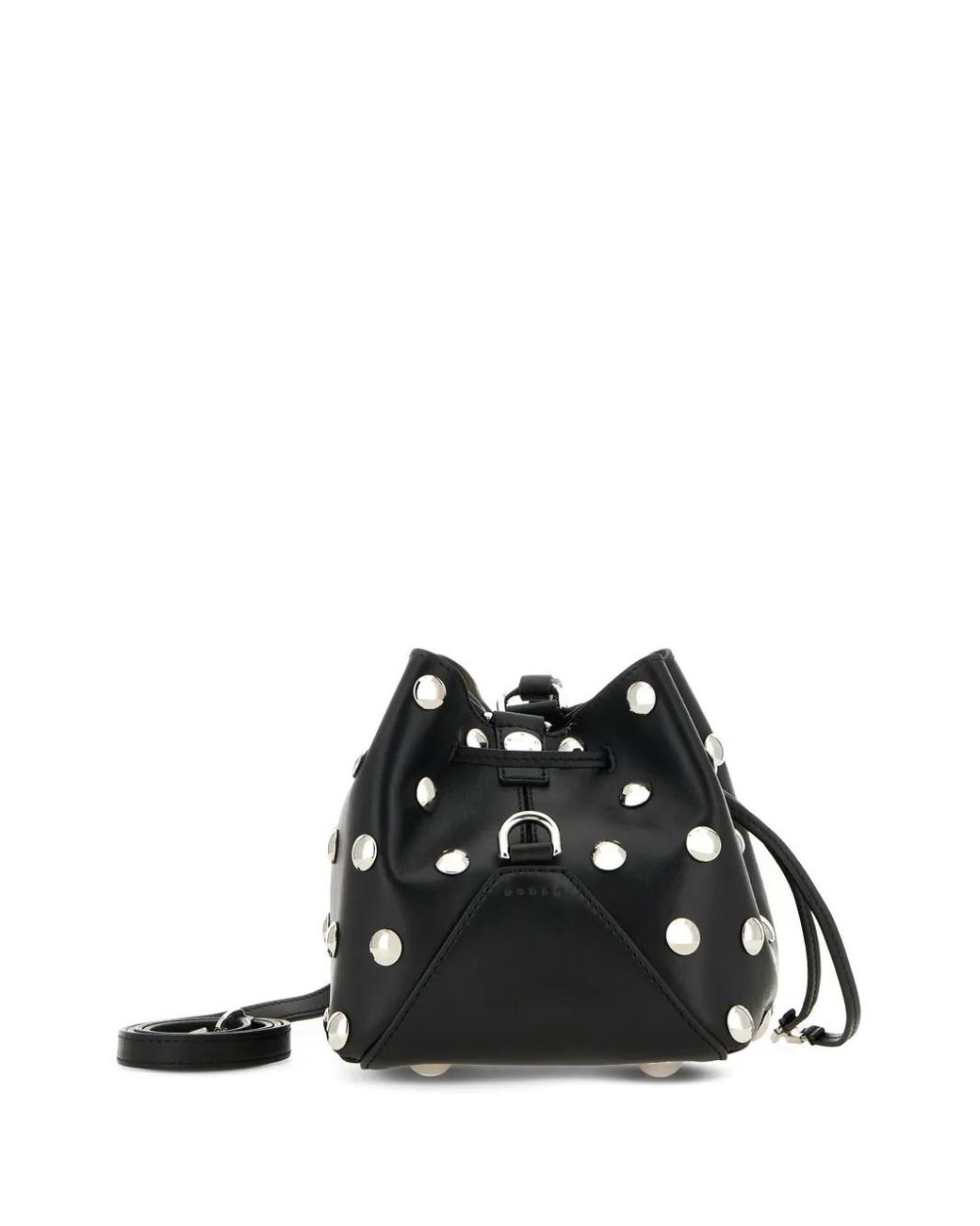 Hogan Black Stud-Embellished Bucket Bag