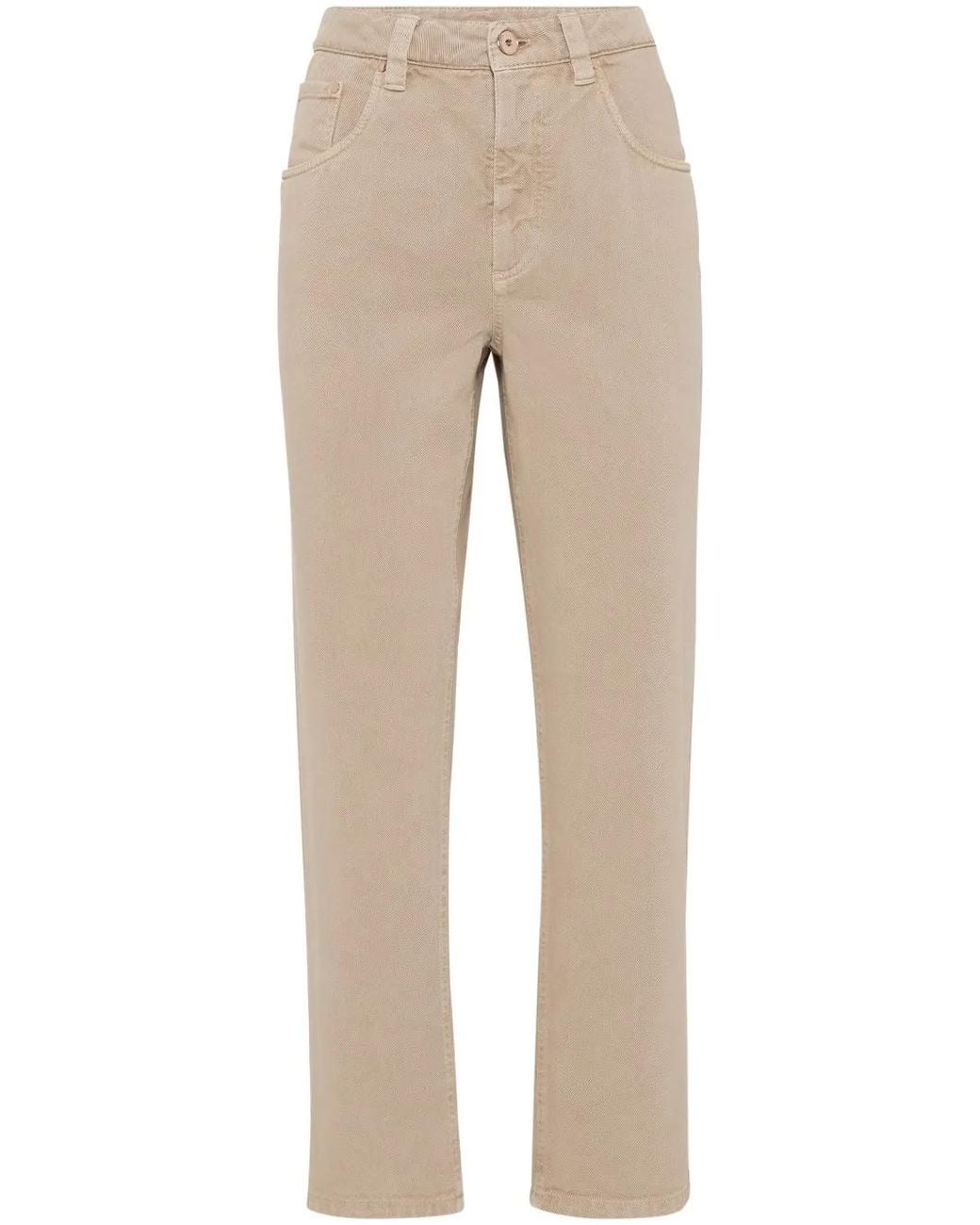 Brunello Cucinelli Natural Straight Jeans
