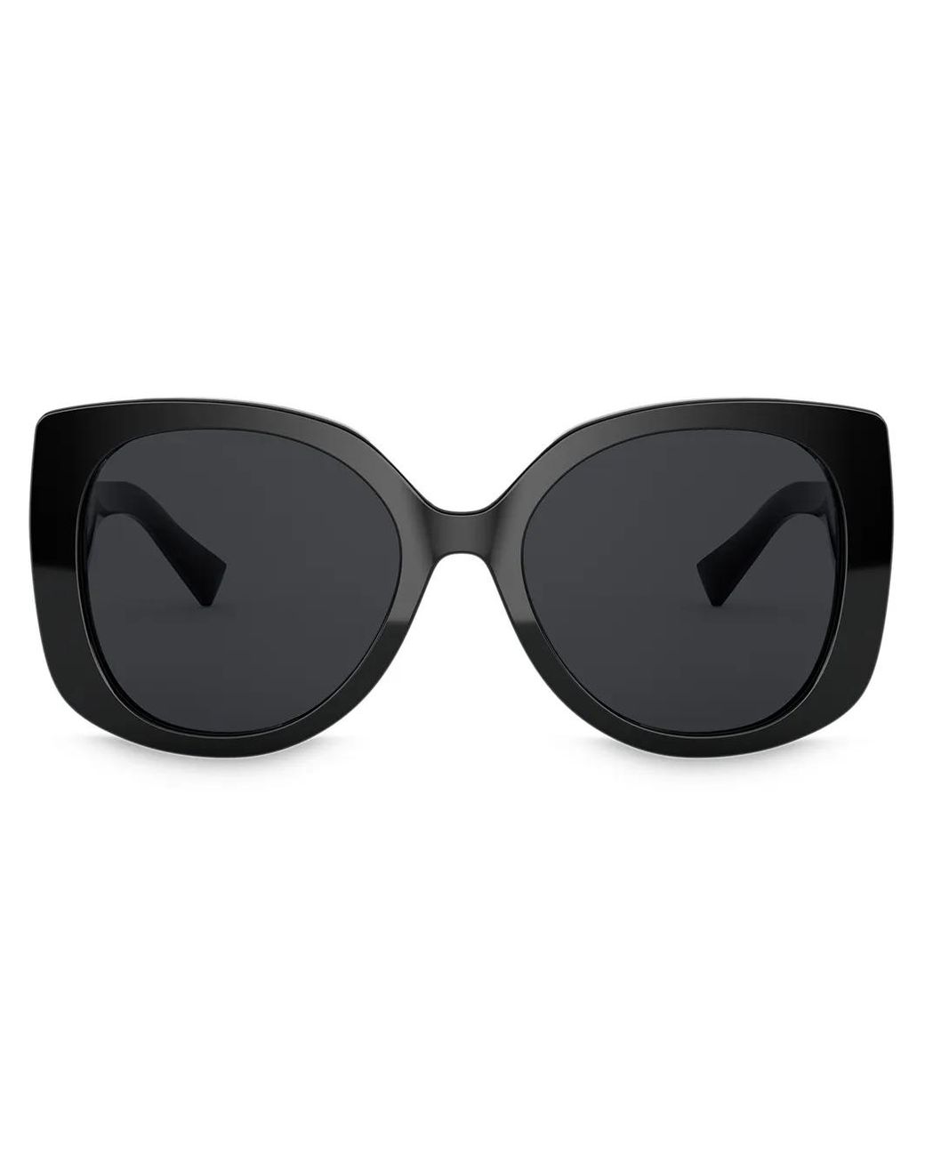 Versace Black Eckige Sonnenbrille