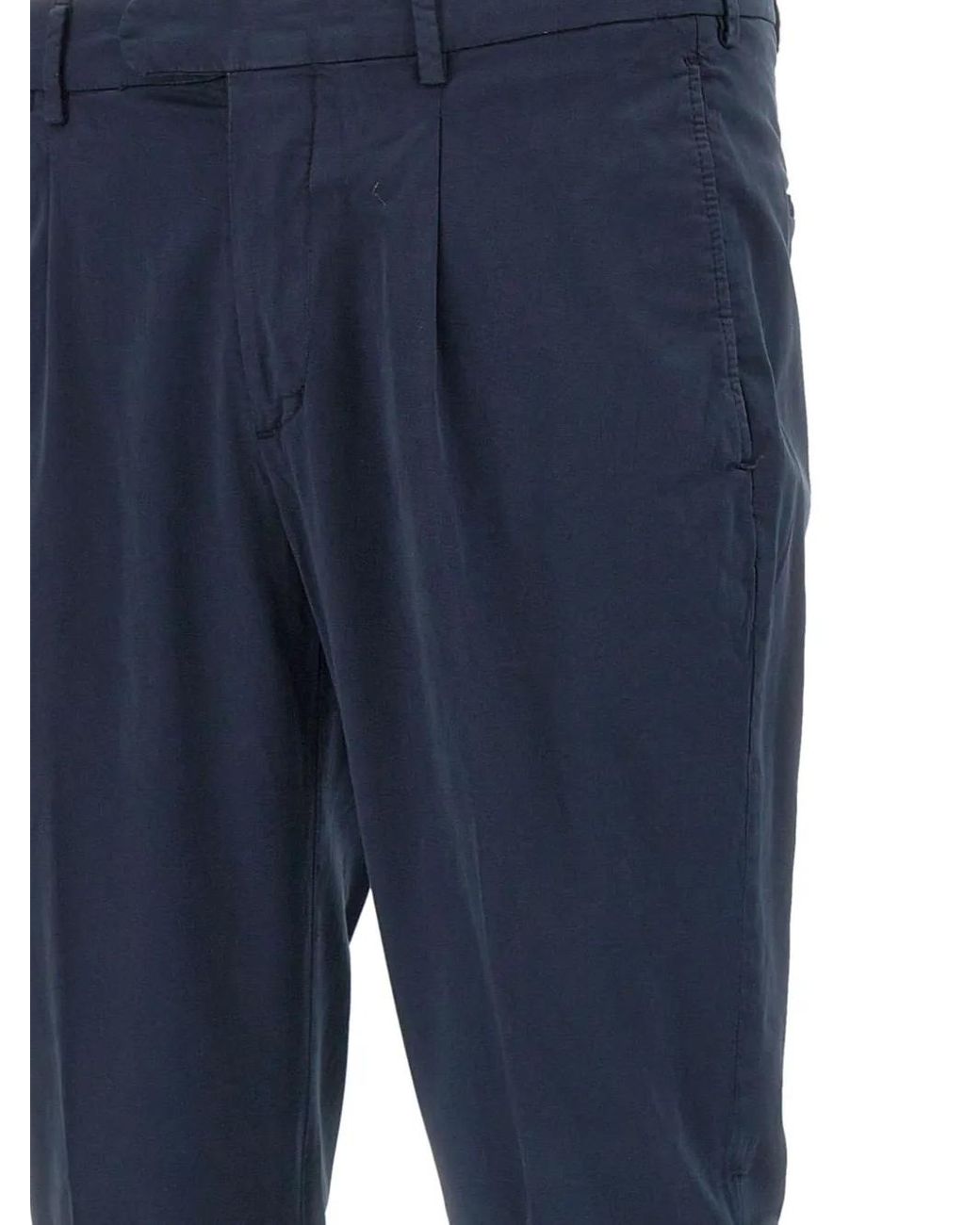 Devore Plissierte Hose in Blue für Herren