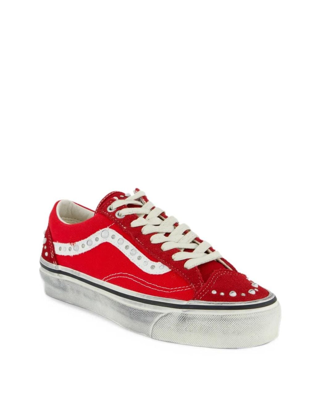 Vans Red Premium Old Skool 36 Shoe for men