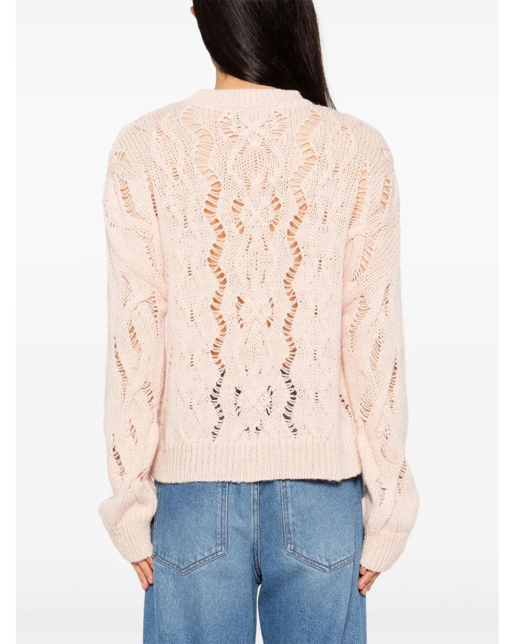 Our Legacy Pink Cable Sonar Round-Neck Jumper for men