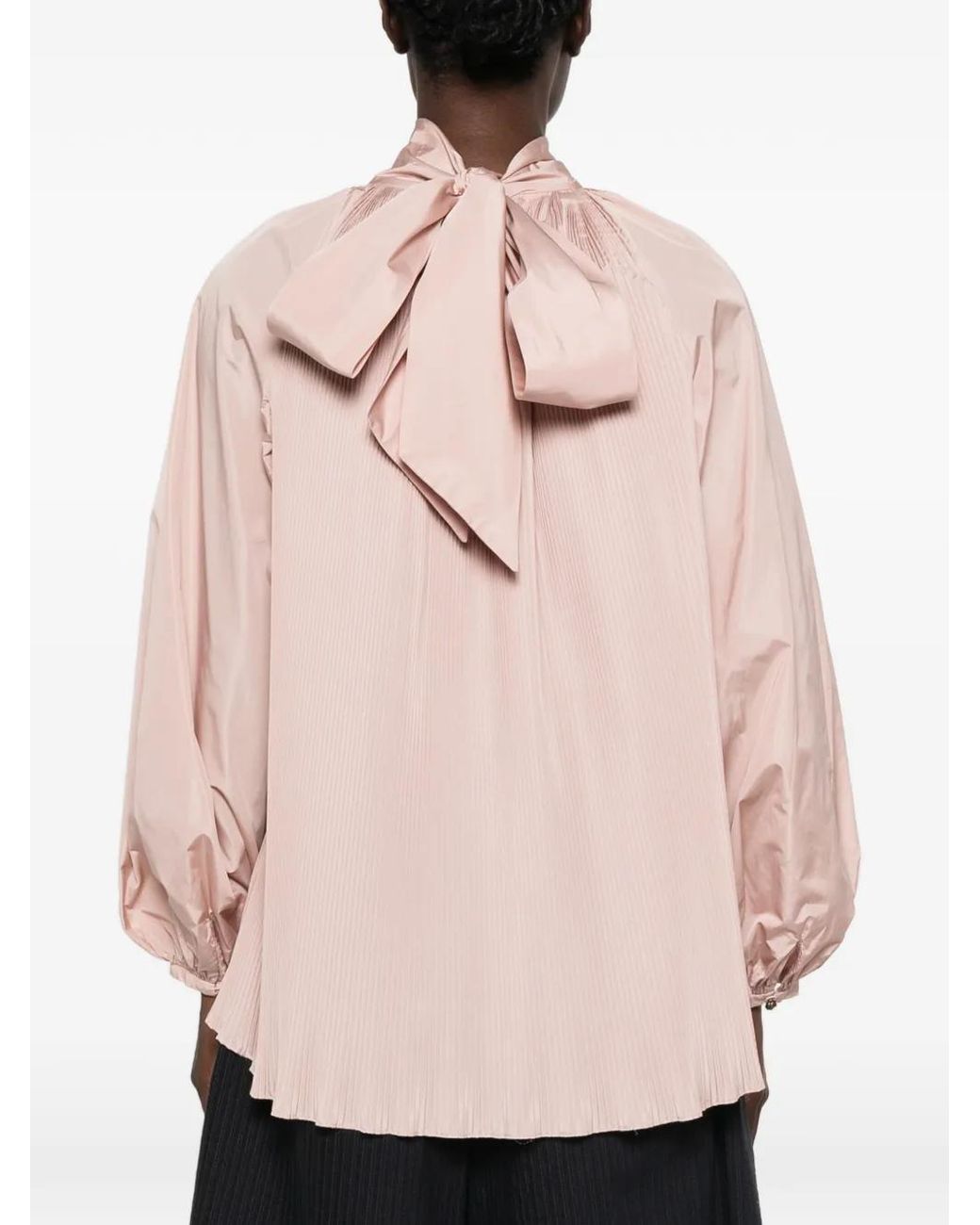 Max Mara Pink Blouse Plissée