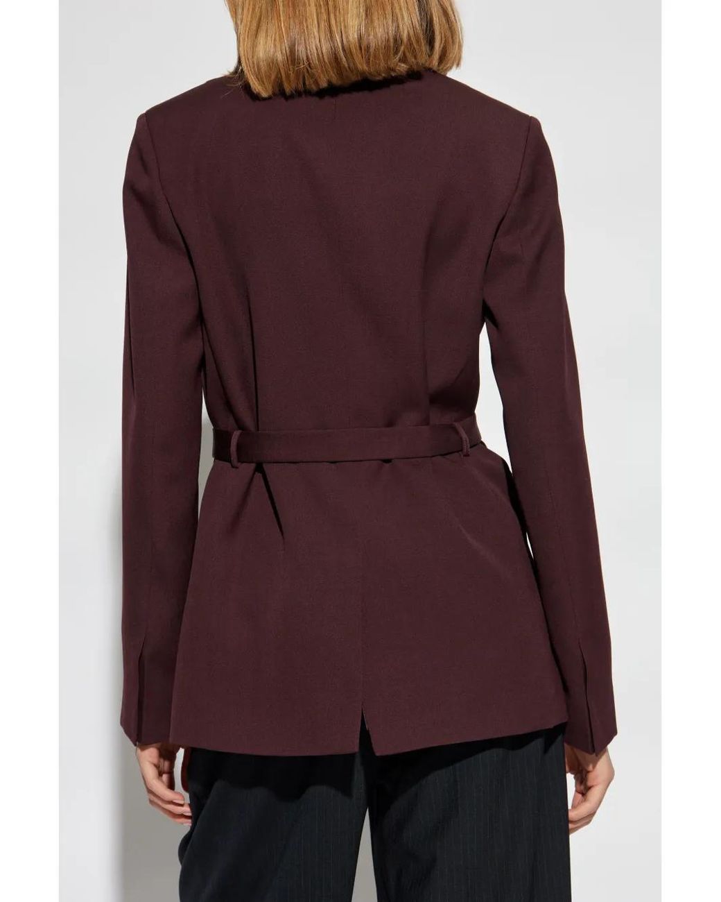 Lanvin Purple Belted Jacket