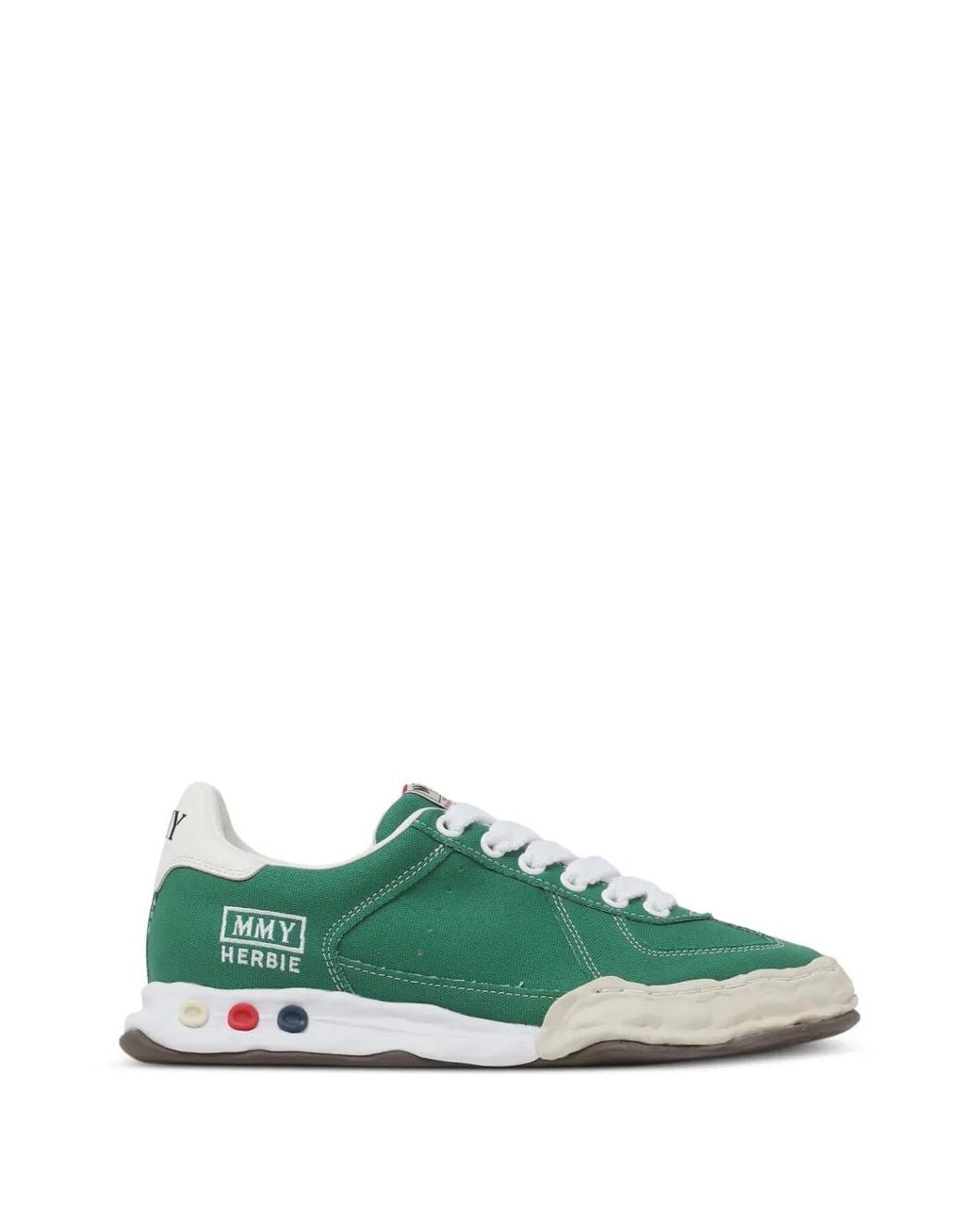 Maison Mihara Yasuhiro Green Herbie Original Sole Canvas Low-Top Sneakers for men