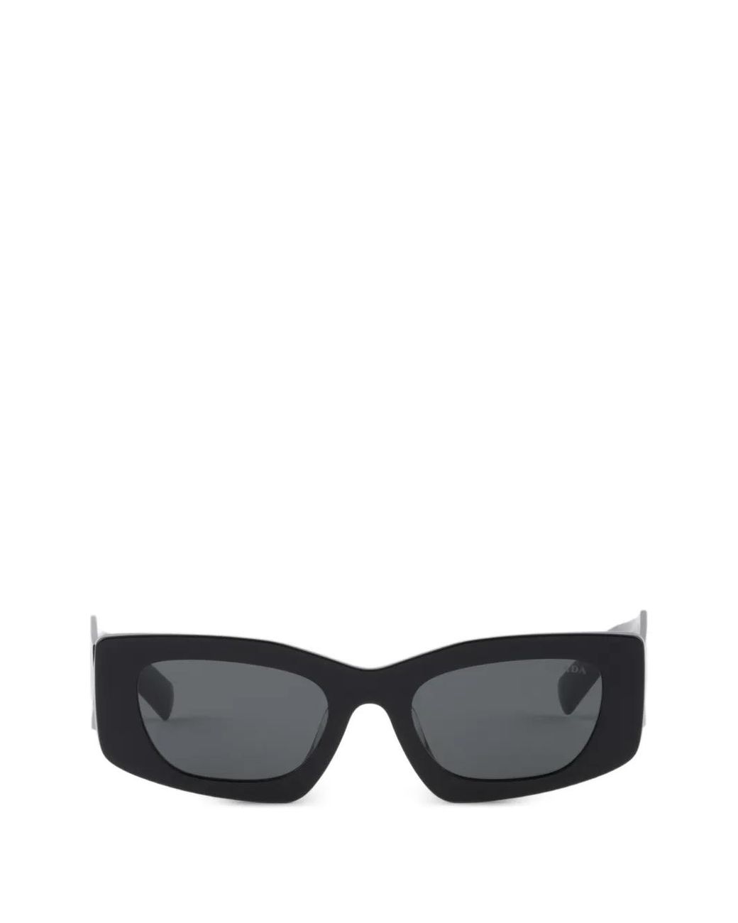 Prada Gray Sunglasses With Triangle Logo