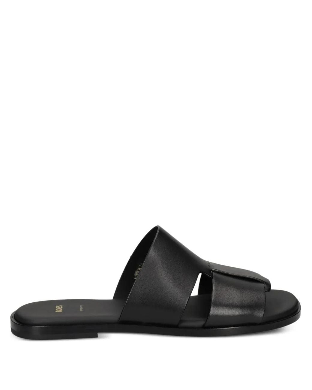Boss Black Kael Leather Slides for men