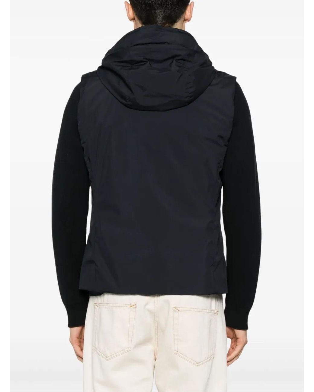 Chaqueta Con Cremallera Y Capucha Moorer de hombre de color Black