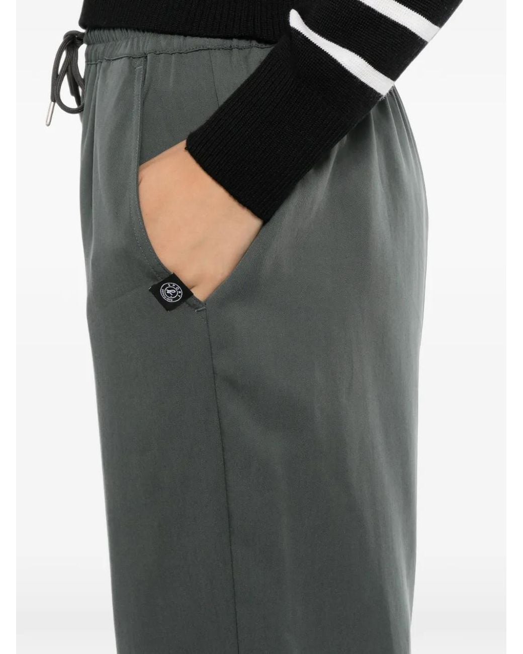 SPORT b. by agnès b. Gray Drawstring Trousers