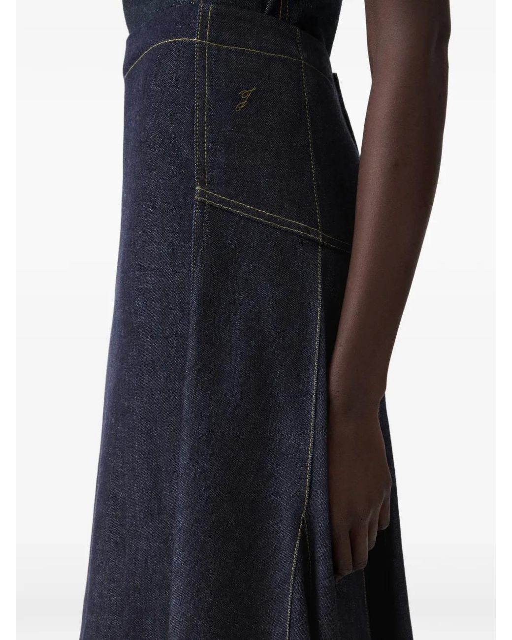 Jacquemus Blue The Lavoir De-Nîmes Denim Skirt