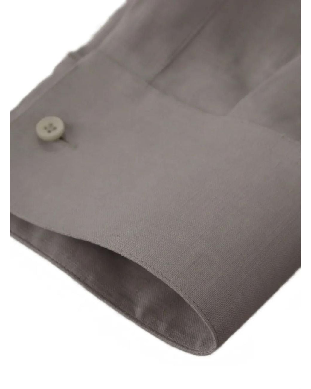 Dolce & Gabbana Gray Long-Sleeves Shirt for men