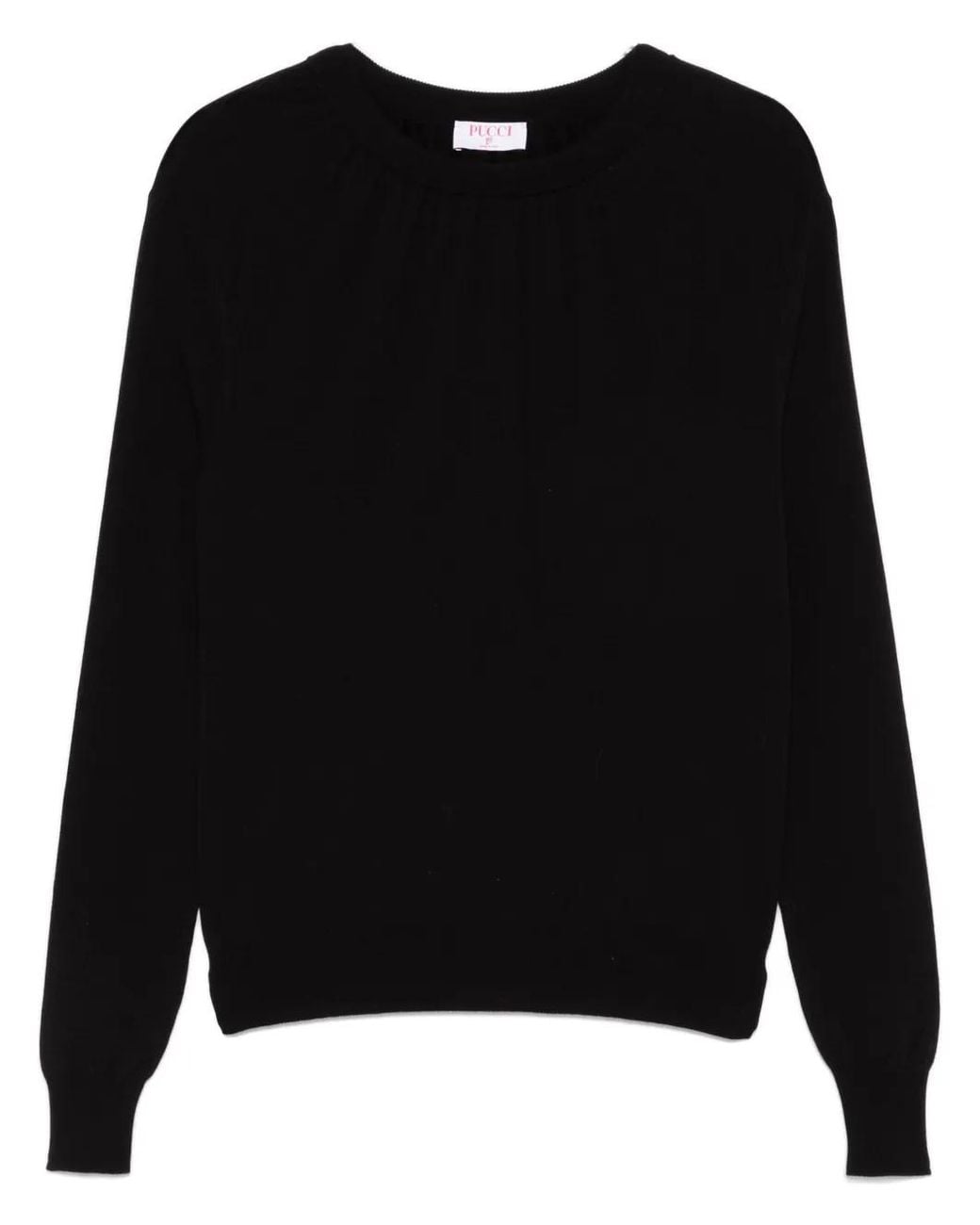 Emilio Pucci Black Crew-Neck T-Shirt