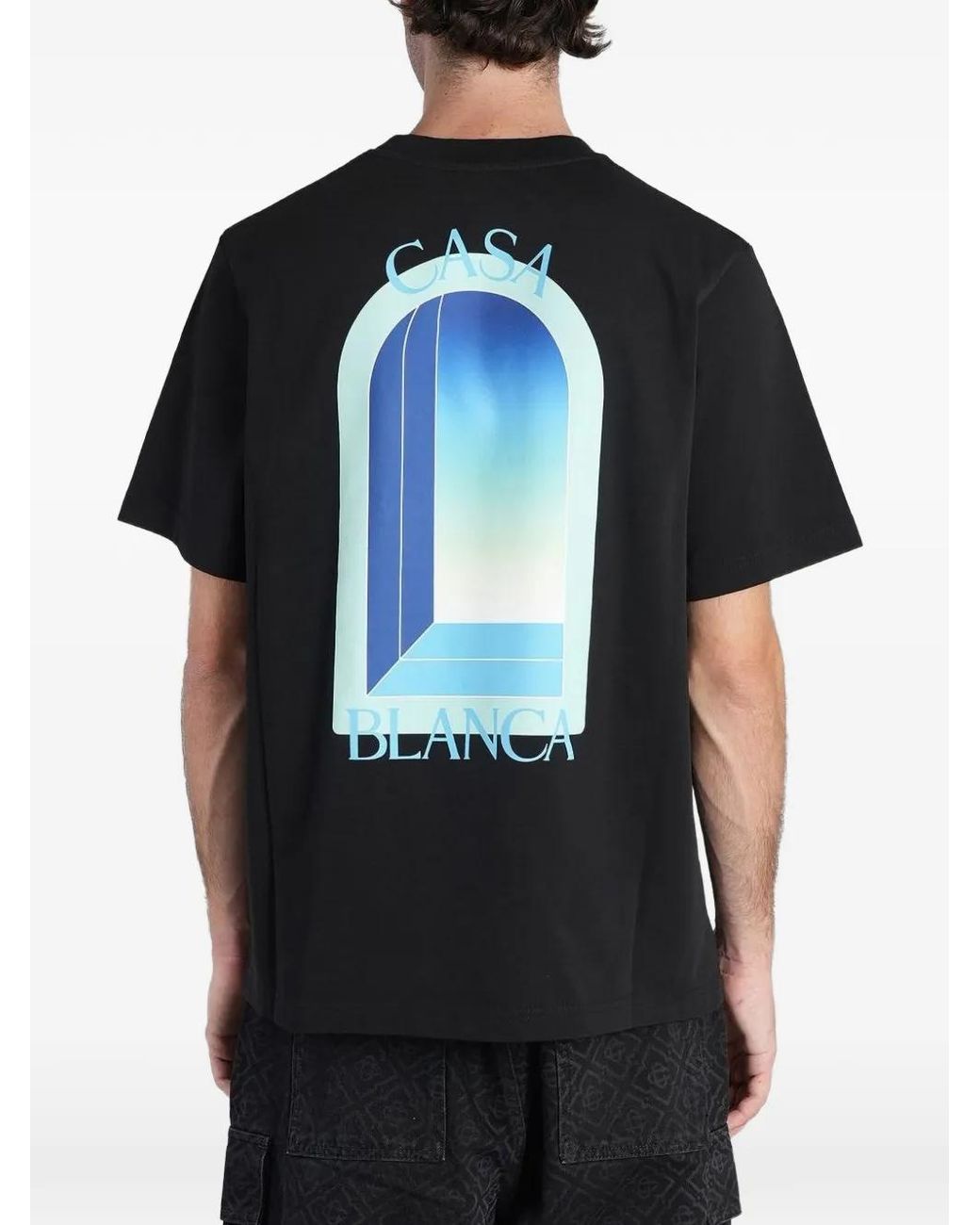 Casablanca Black L'Arche Graphic-Print T-Shirt for men
