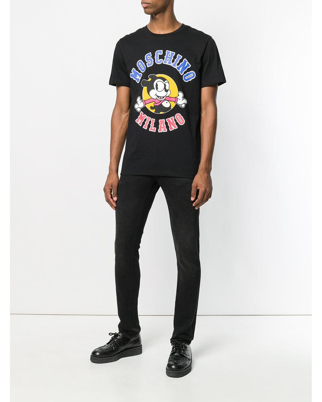 Moschino Cotton Mickey Print T-shirt in 