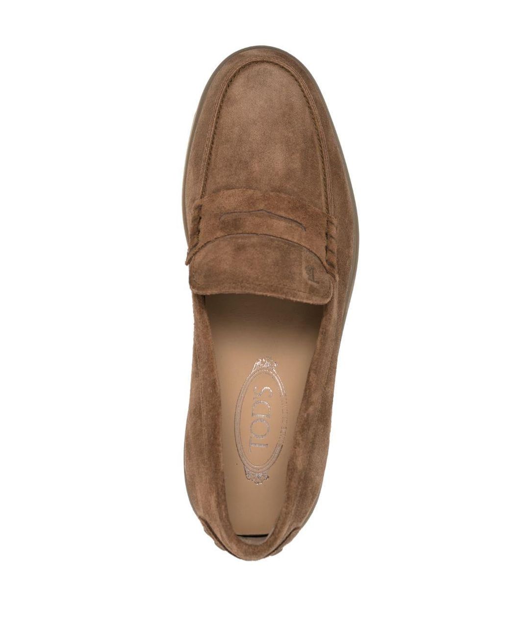 Tod's Mocassino In Pelle Scamosciata in Brown for Men | Lyst