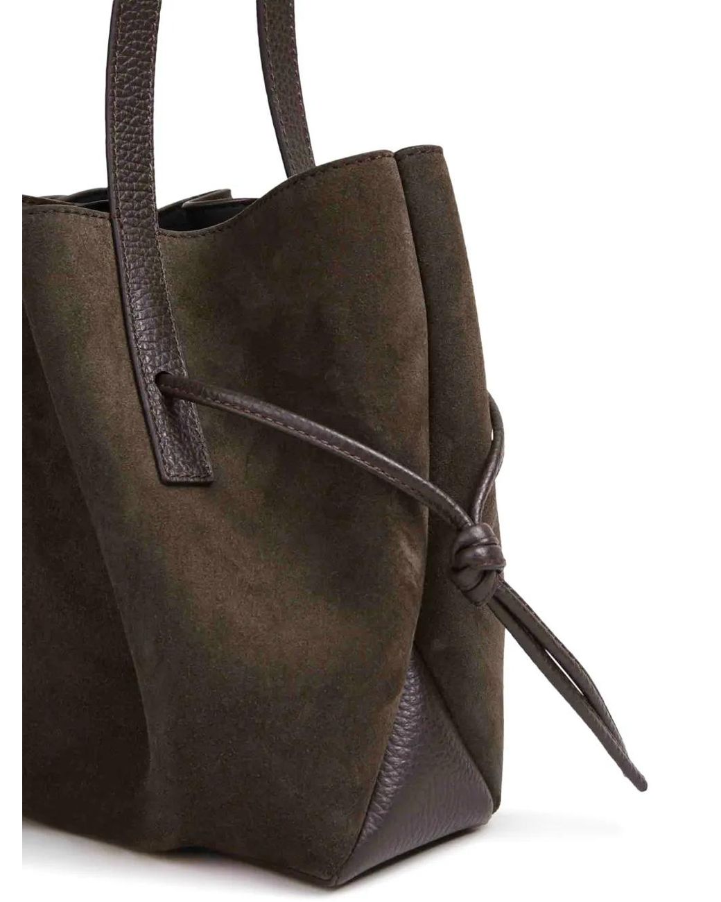 Yuzefi Black Scallop Suede Shoulder Bag