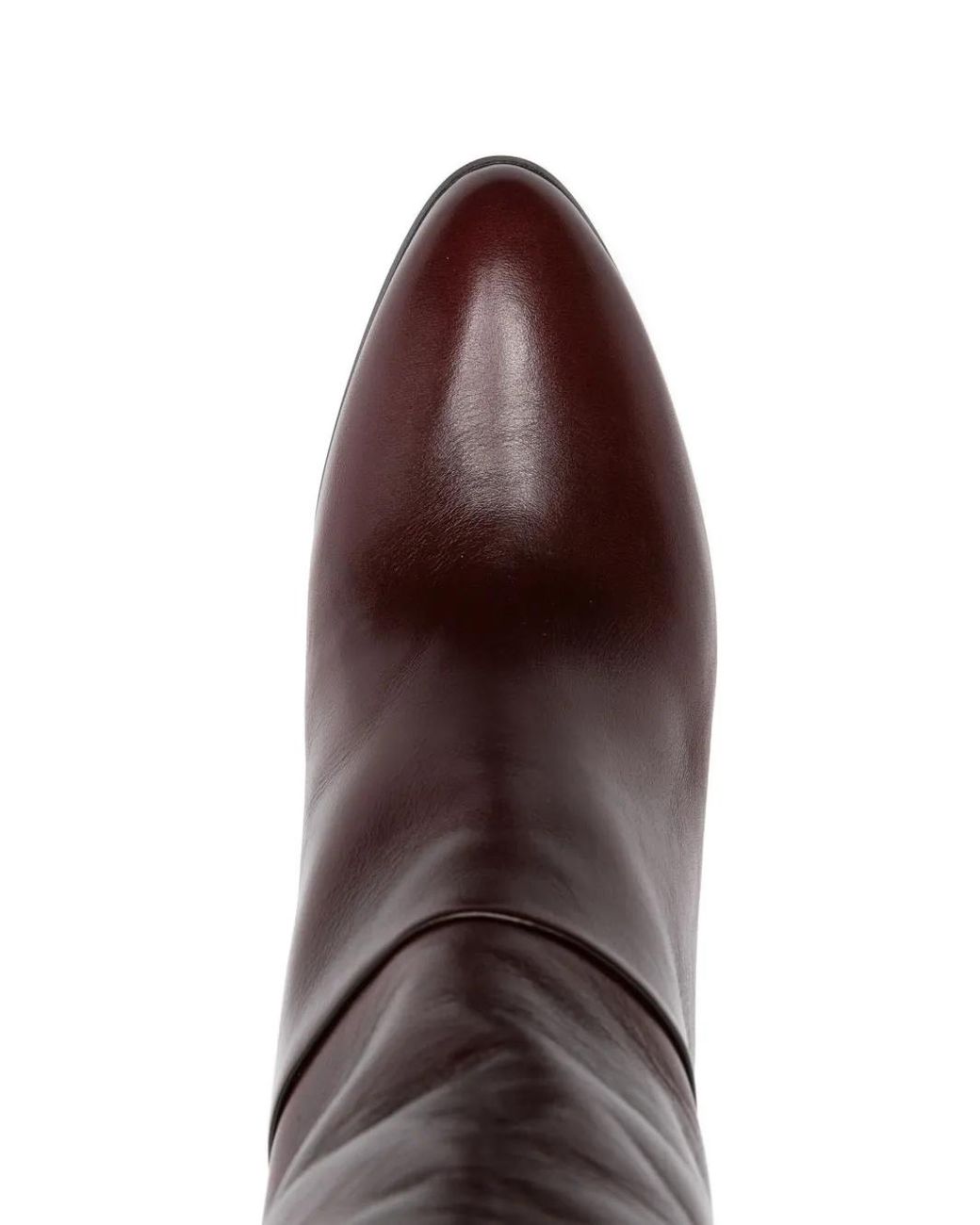 Chloé Brown 90Mm Eve Leather Boots
