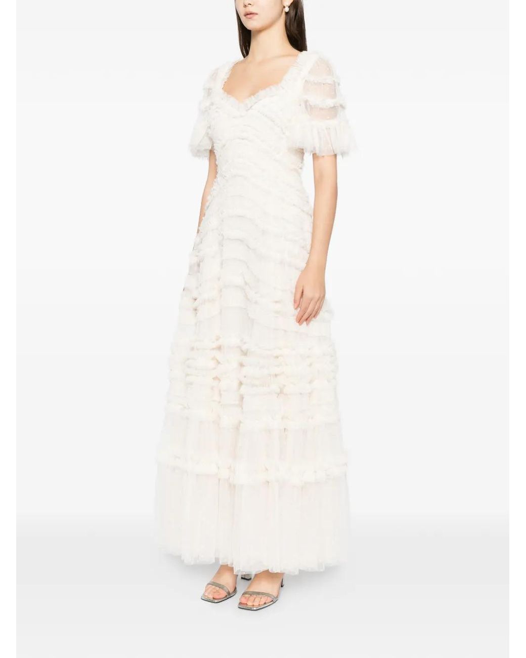 Needle & Thread White Amara Gown