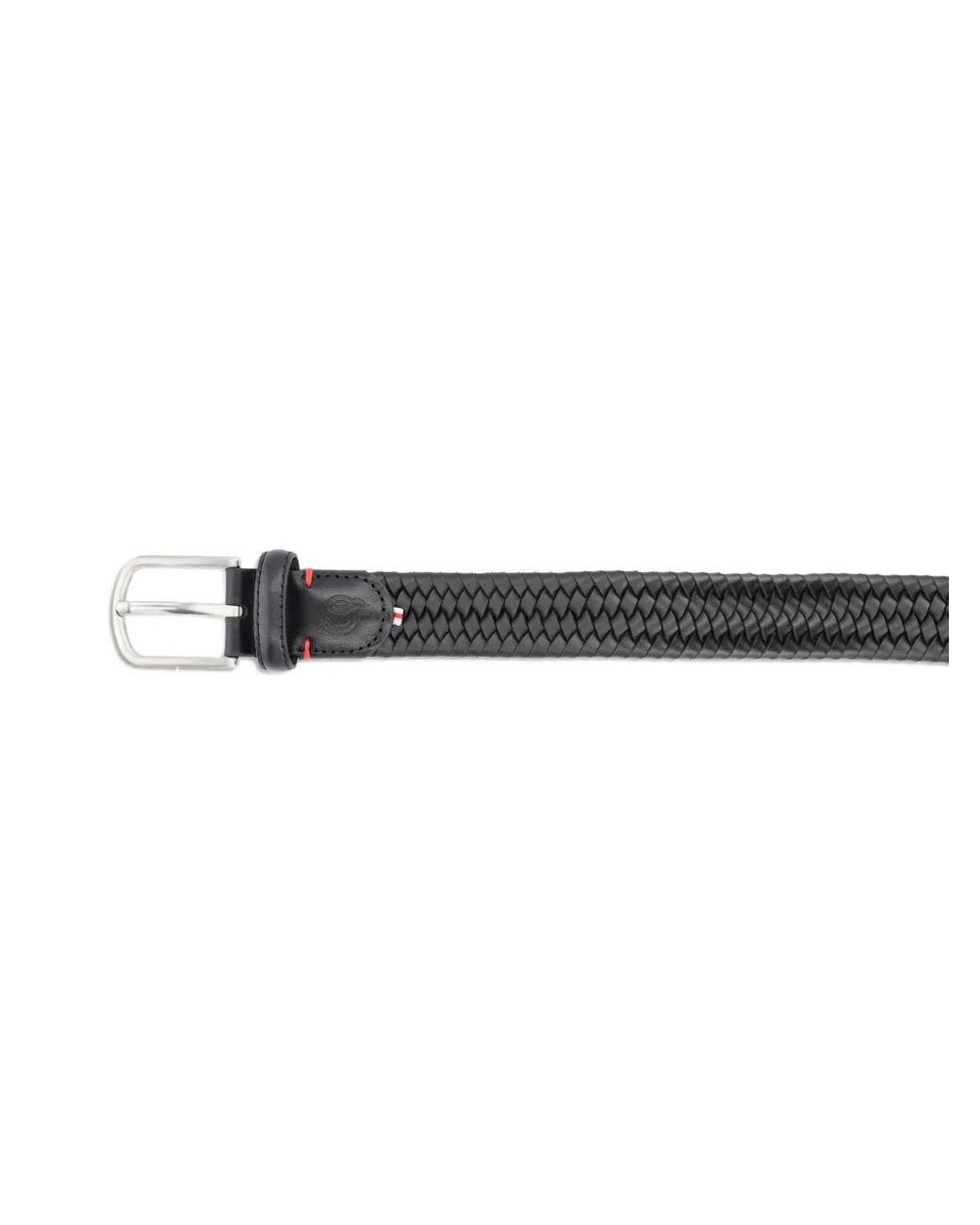 La Boucle White Lombardia Leather Belt for men